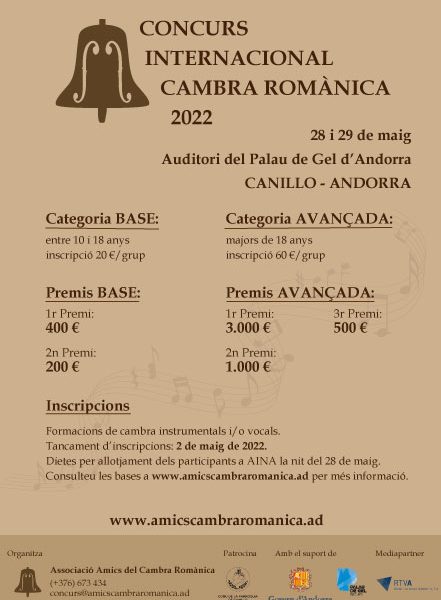 Concurs internacional de Cambra romànica – Andorra